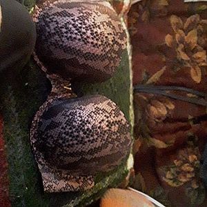 VS snake print lined perfect coverage bra